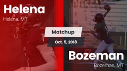Matchup: Helena  vs. Bozeman  2018