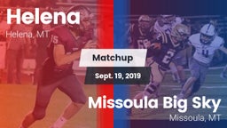 Matchup: Helena  vs. Missoula Big Sky  2019