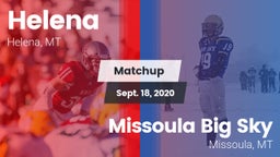 Matchup: Helena  vs. Missoula Big Sky  2020