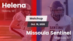 Matchup: Helena  vs. Missoula Sentinel  2020