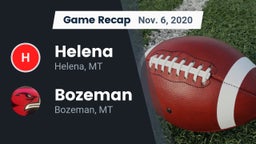 Recap: Helena  vs. Bozeman  2020