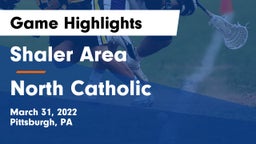 Shaler Area  vs North Catholic  Game Highlights - March 31, 2022