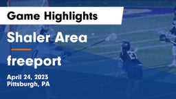 Shaler Area  vs freeport  Game Highlights - April 24, 2023