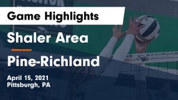 Shaler Area  vs Pine-Richland  Game Highlights - April 15, 2021