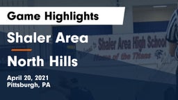 Shaler Area  vs North Hills  Game Highlights - April 20, 2021