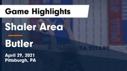 Shaler Area  vs Butler  Game Highlights - April 29, 2021