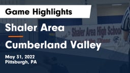 Shaler Area  vs Cumberland Valley  Game Highlights - May 31, 2022