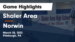 Shaler Area  vs Norwin  Game Highlights - March 28, 2023