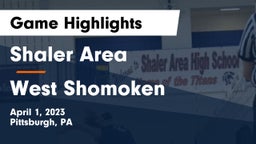 Shaler Area  vs West Shomoken Game Highlights - April 1, 2023