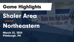 Shaler Area  vs Northeastern  Game Highlights - March 22, 2024