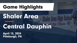 Shaler Area  vs Central Dauphin Game Highlights - April 13, 2024