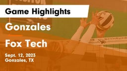 Gonzales  vs Fox Tech  Game Highlights - Sept. 12, 2023