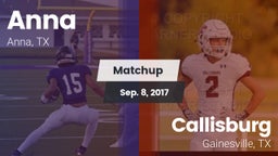 Matchup: Anna  vs. Callisburg  2017