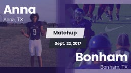 Matchup: Anna  vs. Bonham  2017