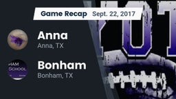 Recap: Anna  vs. Bonham  2017