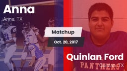 Matchup: Anna  vs. Quinlan Ford  2017
