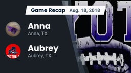 Recap: Anna  vs. Aubrey  2018