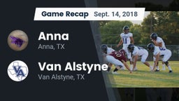 Recap: Anna  vs. Van Alstyne  2018