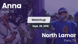 Matchup: Anna  vs. North Lamar  2018