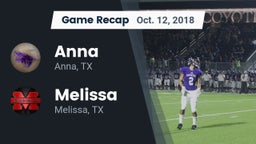 Recap: Anna  vs. Melissa  2018
