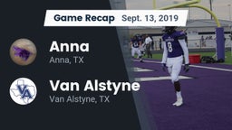 Recap: Anna  vs. Van Alstyne  2019