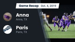 Recap: Anna  vs. Paris  2019