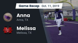 Recap: Anna  vs. Melissa  2019