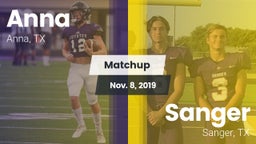 Matchup: Anna  vs. Sanger  2019