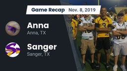 Recap: Anna  vs. Sanger  2019
