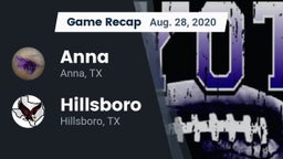 Recap: Anna  vs. Hillsboro  2020