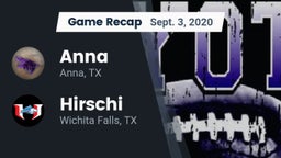 Recap: Anna  vs. Hirschi  2020