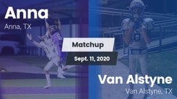 Matchup: Anna  vs. Van Alstyne  2020