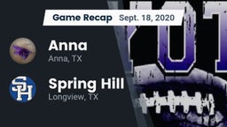 Recap: Anna  vs. Spring Hill  2020
