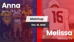 Matchup: Anna  vs. Melissa  2020