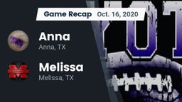Recap: Anna  vs. Melissa  2020