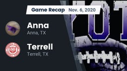 Recap: Anna  vs. Terrell  2020