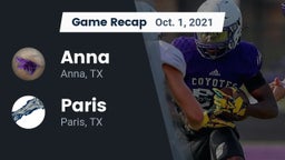 Recap: Anna  vs. Paris  2021