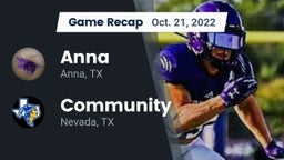 Recap: Anna  vs. Community  2022