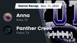 Recap: Anna  vs. Panther Creek  2022
