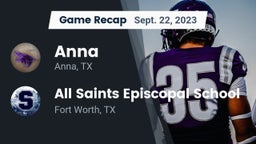 Recap: Anna  vs. All Saints Episcopal School 2023