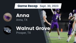 Recap: Anna  vs. Walnut Grove  2023