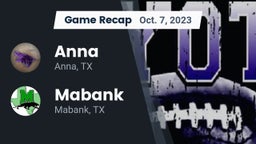 Recap: Anna  vs. Mabank  2023
