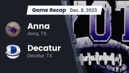 Recap: Anna  vs. Decatur  2023