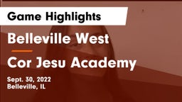 Belleville West  vs Cor Jesu Academy Game Highlights - Sept. 30, 2022