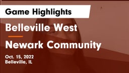 Belleville West  vs Newark Community  Game Highlights - Oct. 15, 2022