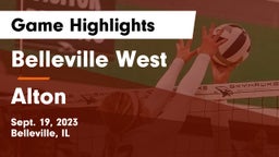 Belleville West  vs Alton  Game Highlights - Sept. 19, 2023