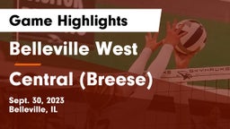 Belleville West  vs Central  (Breese) Game Highlights - Sept. 30, 2023