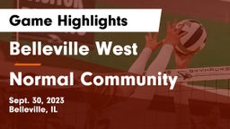 Belleville West  vs Normal Community  Game Highlights - Sept. 30, 2023