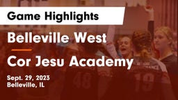 Belleville West  vs Cor Jesu Academy Game Highlights - Sept. 29, 2023