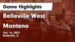 Belleville West  vs Manteno  Game Highlights - Oct. 14, 2023